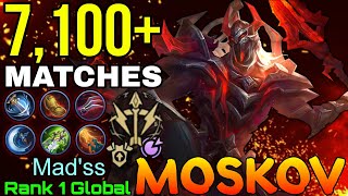 7,100+ Matches Moskov Perfect Gameplay - Top 1 Global Moskov by Mad'ss - Mobile Legends
