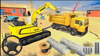Village JCB Excavator Simulator | Off-Road Construction Truck Game | Android Gameplay 2024 screenshot 5