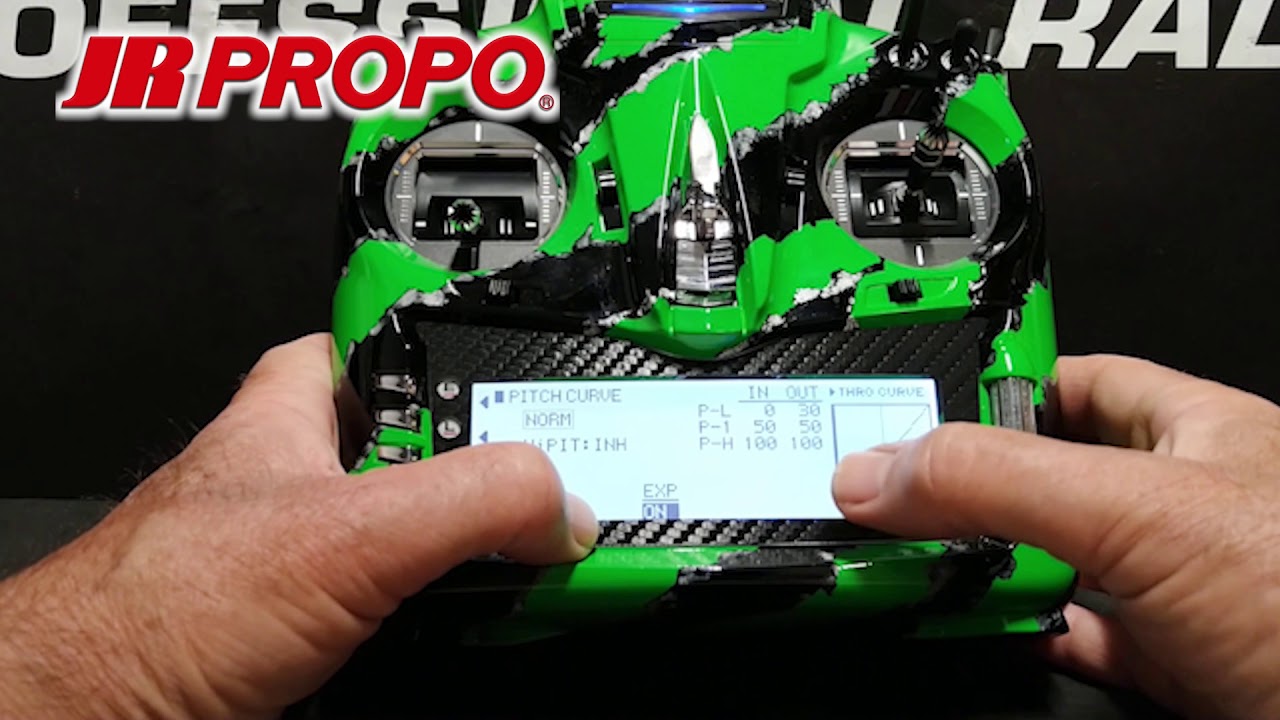 Programming the JR T44 transmitter for use with the JR TAGS Mini FBL ...