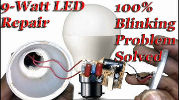 How To Repair Led Bulb Blinking Problem | How to Repair 9 Watt Led Bulb blinking Problem | Repairing