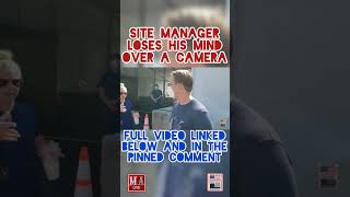 C-19 SITE MANAGER LOSES IT #Shorts
