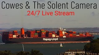 Cowes Camera Live Stream - Views of ships on The Solent (24/7 Shipspotting Cam Cruise &amp; Container)