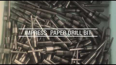 How to Mack Paper Drill Bits