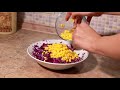 Капустный салат с кукурузой | Летний перекус | Чем заправить салат вместо майонеза