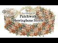 Patchwork Herringbone Stitch Bracelet