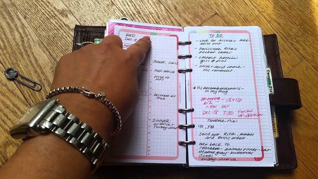 December planning with two planners: TN and Gillio