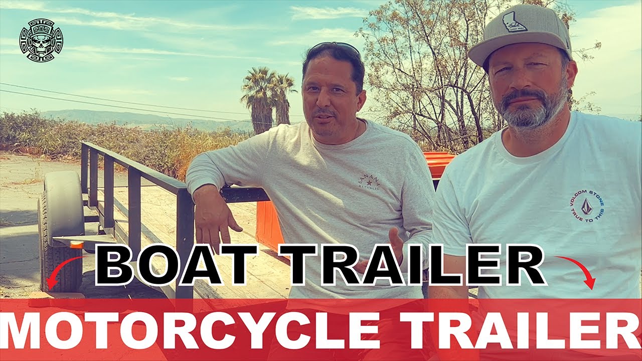 We Turned A Boat Trailer Into A Motorcycle Trailer! Ep 6 YouTube