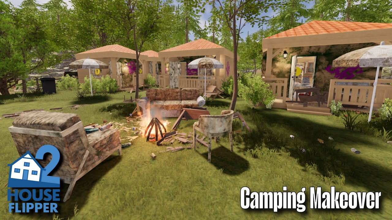 House Flipper 2 - Camping Makeover (custom job) 4K | no commentary | PL ...