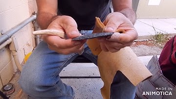 Flintknapping Dacite Northern Side Notch Arrowhead