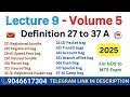 Lecture 9 | Postal Manual Volume 5 | Definition 27 to 37 A | Postal Insight
