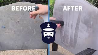 Cap'n Clean Upholstery Cleaning Solution Gets Out Stains and Odors on Damaged Velvet Chair screenshot 3