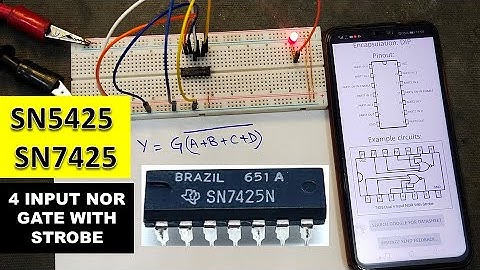 {1010} 4-input NOR gate with strobe input, SN7425 / SN5425