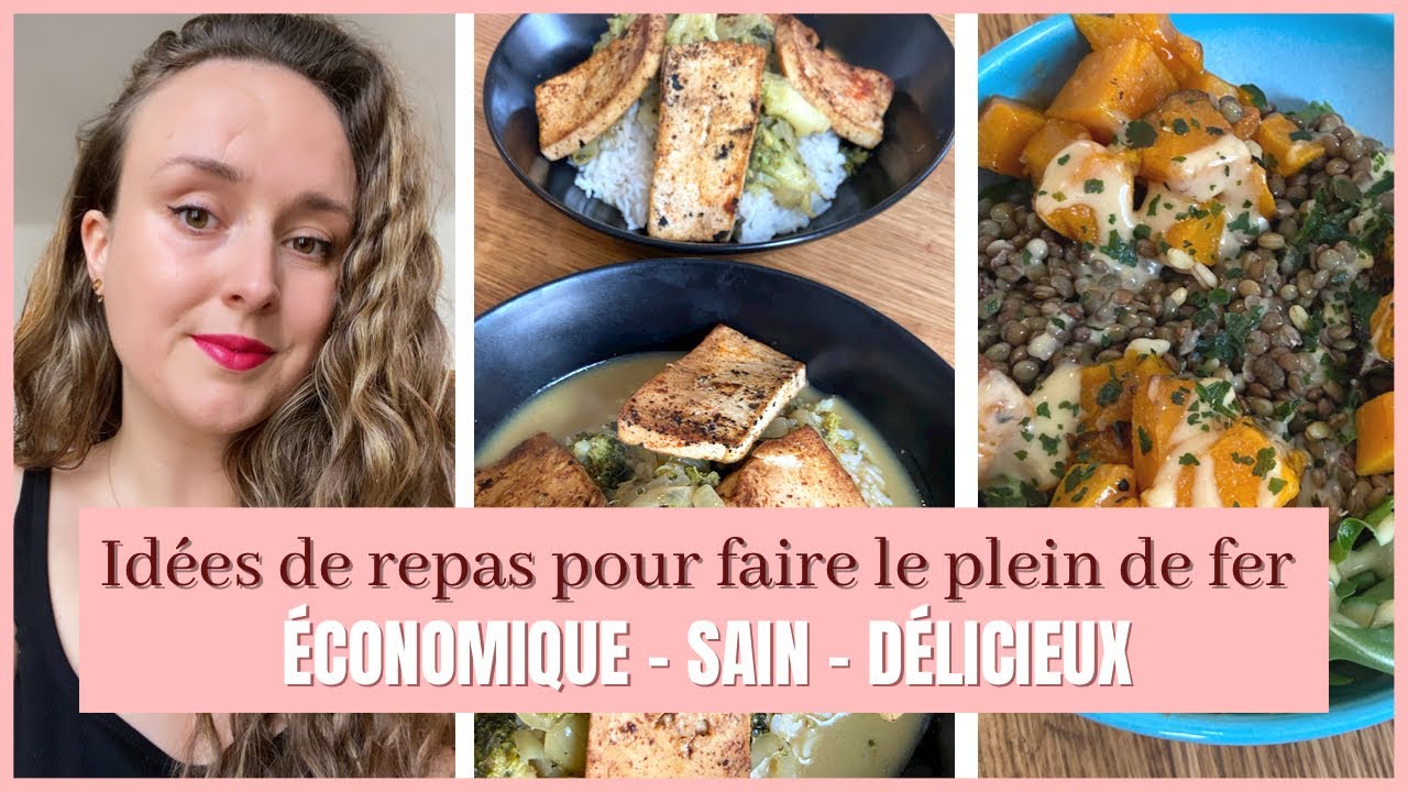 Une journée dans mon assiette | Riche en fer et vegan