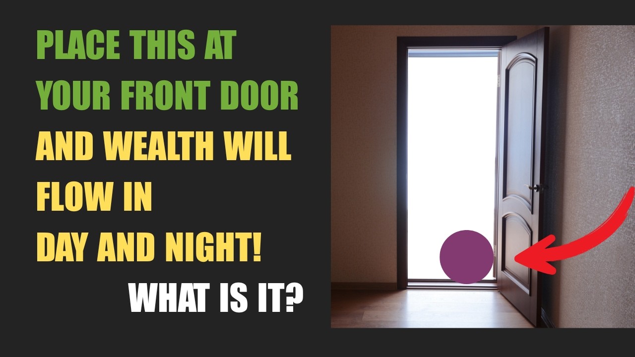 Place This at Your Front Door, and Wealth Will Flow in Day and Night!| Daily Buddhist Insights