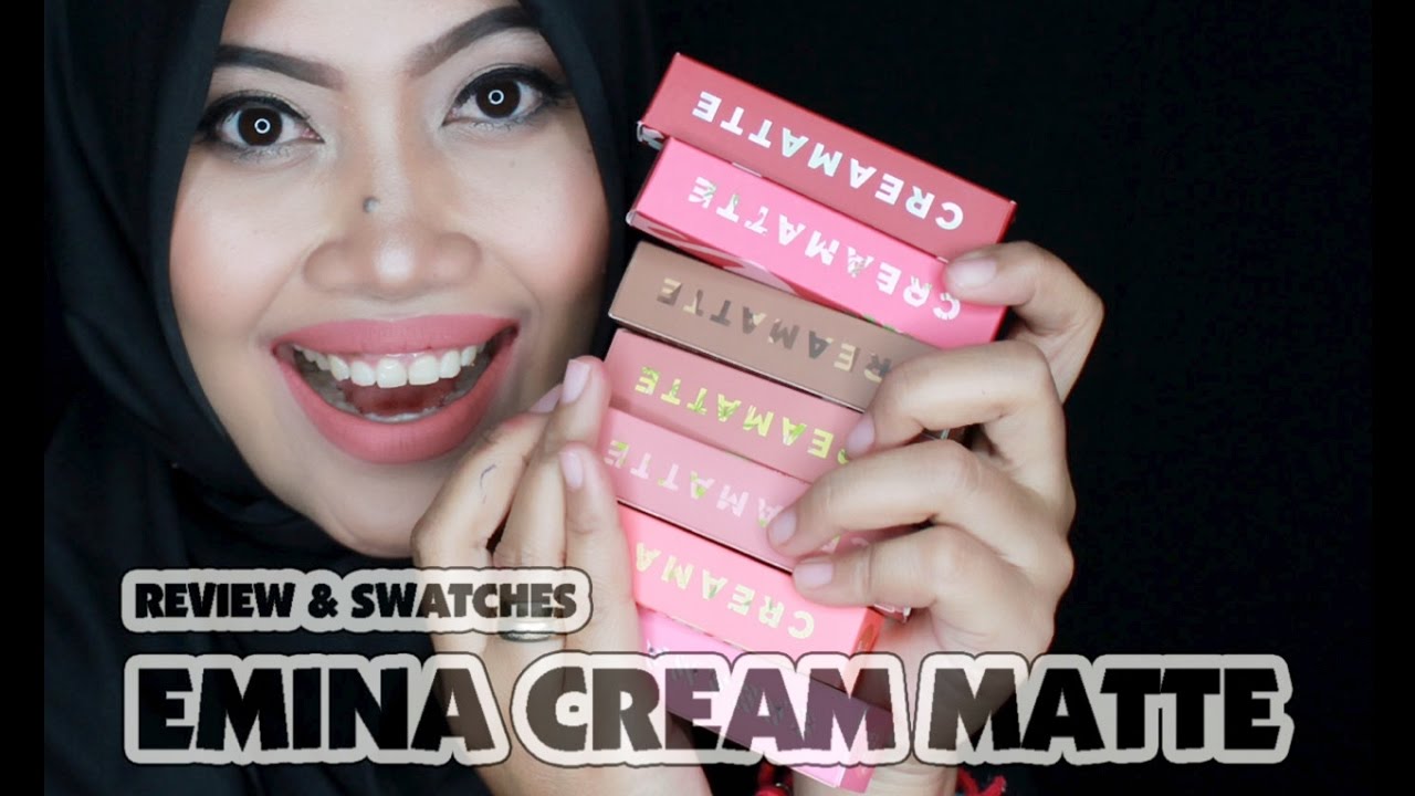 Swatches & Review EMINA CREAMATTE Lip Cream | Sawitri