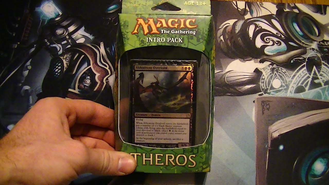Unboxing Magic: The Gathering Theros Intro Pack - Devotion To Darkness