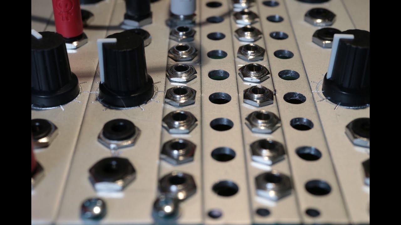 Milling 10 5.8Mm Holes In A 10Mm Wide Eurorack Frontpanel Diy Machine Arduino Estlcam