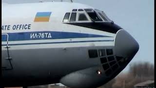 YUZHNOYE STATE OFFICE  Ilyushin 76  UR-78734 , departure , Ostend Airport