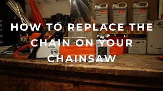 How to put a chain on your Chainsaw - MainStreetMower