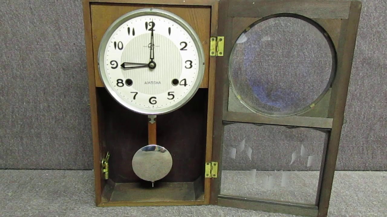 振り子時計動作 YouTube