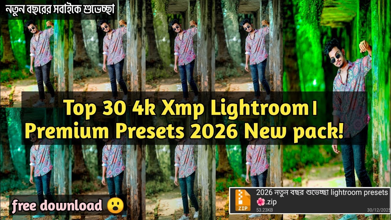 Top 30 Xmp 4k Lightroom Premium Presets special 2026 New pack!mobile Lightroom Presets Free download