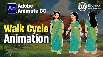 How to Make Cartoon Animation Video | Female Walk Cycle in Animate CC (Hindi Tutorial) 🎬