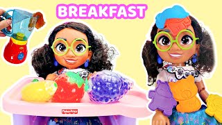 Disney Encanto Baby Mirabel Eats Breakfast and Has Fun with Slime