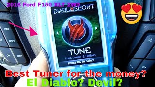 DiabloSport Predator 2 Tuner AND Speedometer correction on a 2016 Ford F150 XLT 2WD