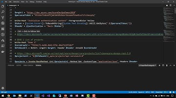 How to use the Azure DevOps REST API with PowerShell