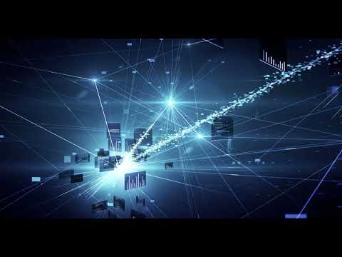 4096x2160 4k Highly Detailed Neural Network, Cloud Computing, Data Processing Blue— Loop 867879370 4