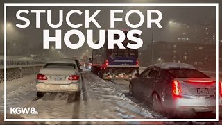 Drivers stuck for more than 7 hours on I-5 during winter storm