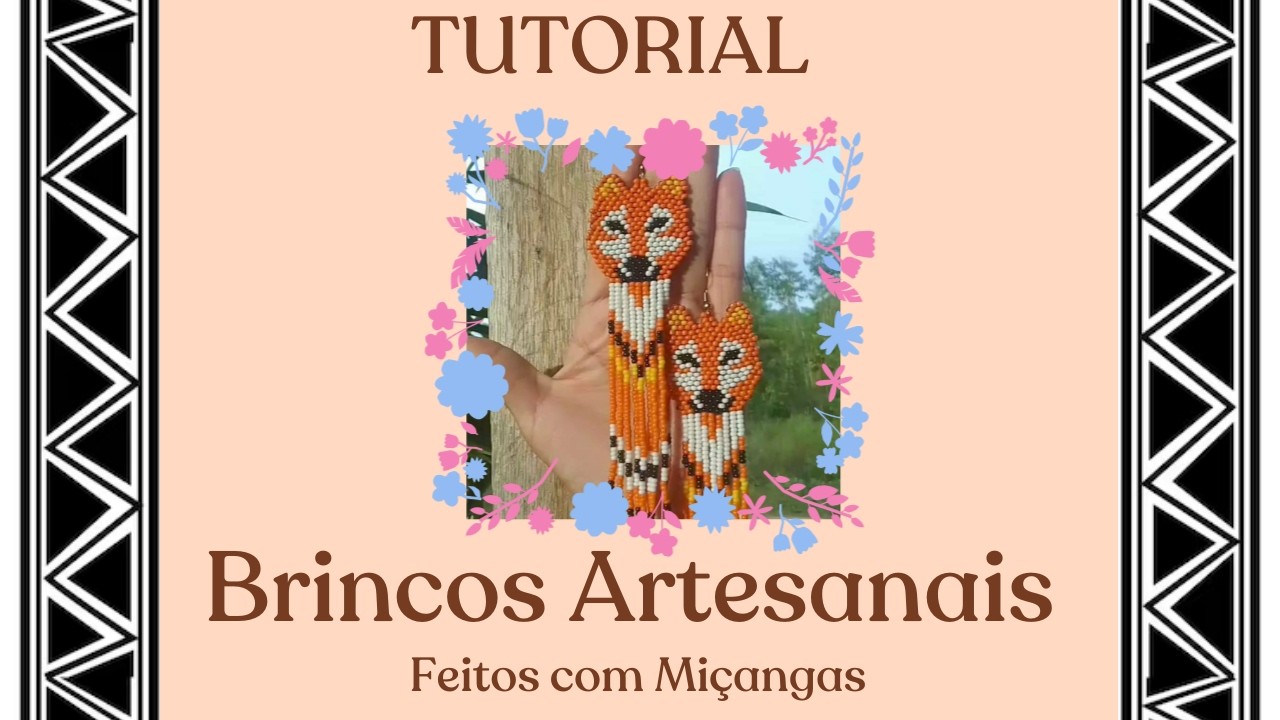 Brincos artesanais! RAPOSA