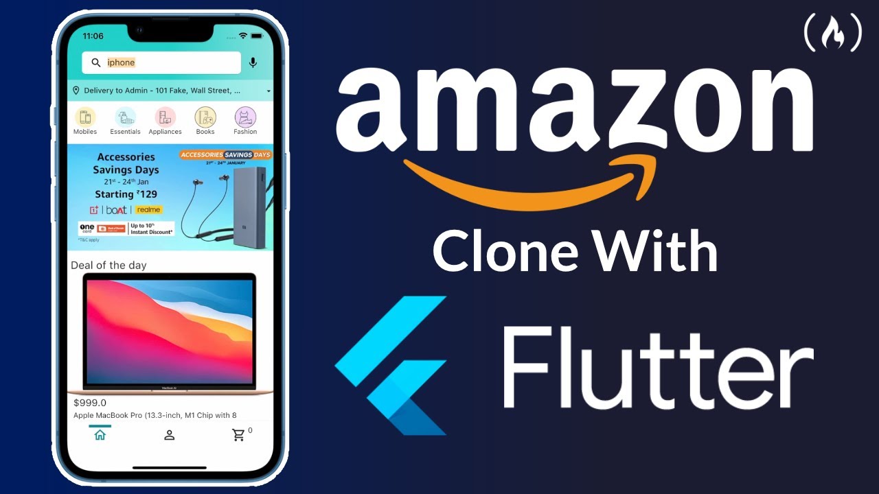 Flutter Mobile App + Node.js Back End Tutorial – Code an Amazon Clone [Full Course] Coupon