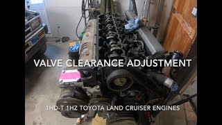 Valve Clearance Adjustment 1HDT 1HZ Diesel Toyota Land Cruiser