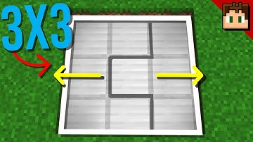 Minecraft Bedrock: Easy 3x3 FLUSH Trapdoor! 1.21 Tutorial