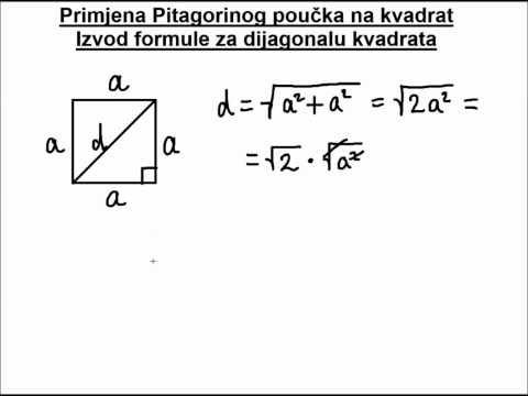 Video: Kako Izračunati Dužinu Dijagonale