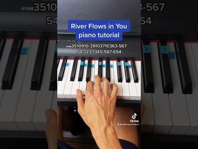 River Flows in You easy piano tutorial! class=