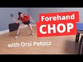 How to do a FOREHAND CHOP - tips from a defensive expert