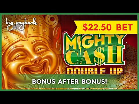 BONUS AFTER BONUS! Mighty Cash Endless Diamonds Slot - $22.50/SPIN BONUSES!