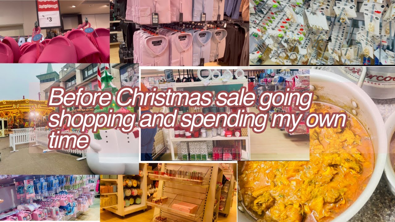 Before Christmas sale going shopping and spending my own time YouTube