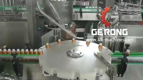 Rotary turntable cap automatic capping machine for essential oil bottle