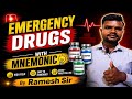 Don’t Miss These Emergency Drugs 🚨 (Super Easy Mnemonic) By Ramesh Sir! Ramesh Nursing Classes