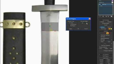 3Ds Max sword Tutorial (Part2)
