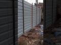 shed boundary wall #ironworkdesign #walding # new site🛠🔨🪛🪟