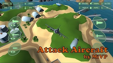 Attack Aircraft for Android. Open space aircraft 3D game made in Godot engine.