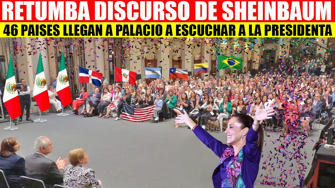 🇲🇽🦅💥MIRA: 46 NACIONES LLEGAN A PALACIO PARA ESCUCHAR EL PODEROSO DISCURSO DE SHEINBAUM
