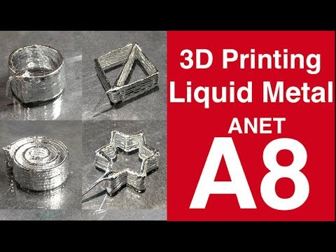 3D Printing Liquid Metal (Galinstan) with Anet A8 3D Printer