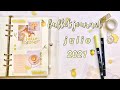 Bullet journal JULIO 2021🍋// organízate conmigo ~lemon theme