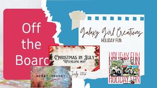 Scrapbooking Process Video:  Holiday Fun (Messy Monday/Off the Board/Christmas in July)