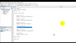 Instruction Select case - VBA et Macros Excel